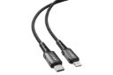 کانکتور و اتصال کابل شارژ USB ایس فست Type-C به Lightning مدل C1-01 با طول 1 متر