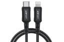 کانکتور و اتصال کابل شارژ USB ایس فست Type-C به Lightning مدل C4-01 با طول 1 متر