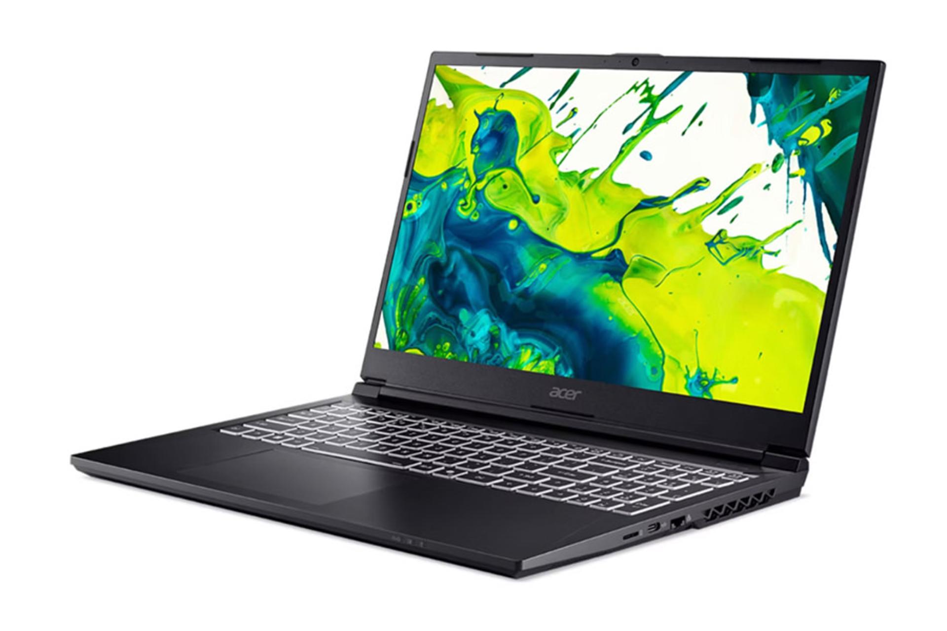 لپ تاپ ایسر Acer Aspire 7 A715-59G نمای جلو و راست