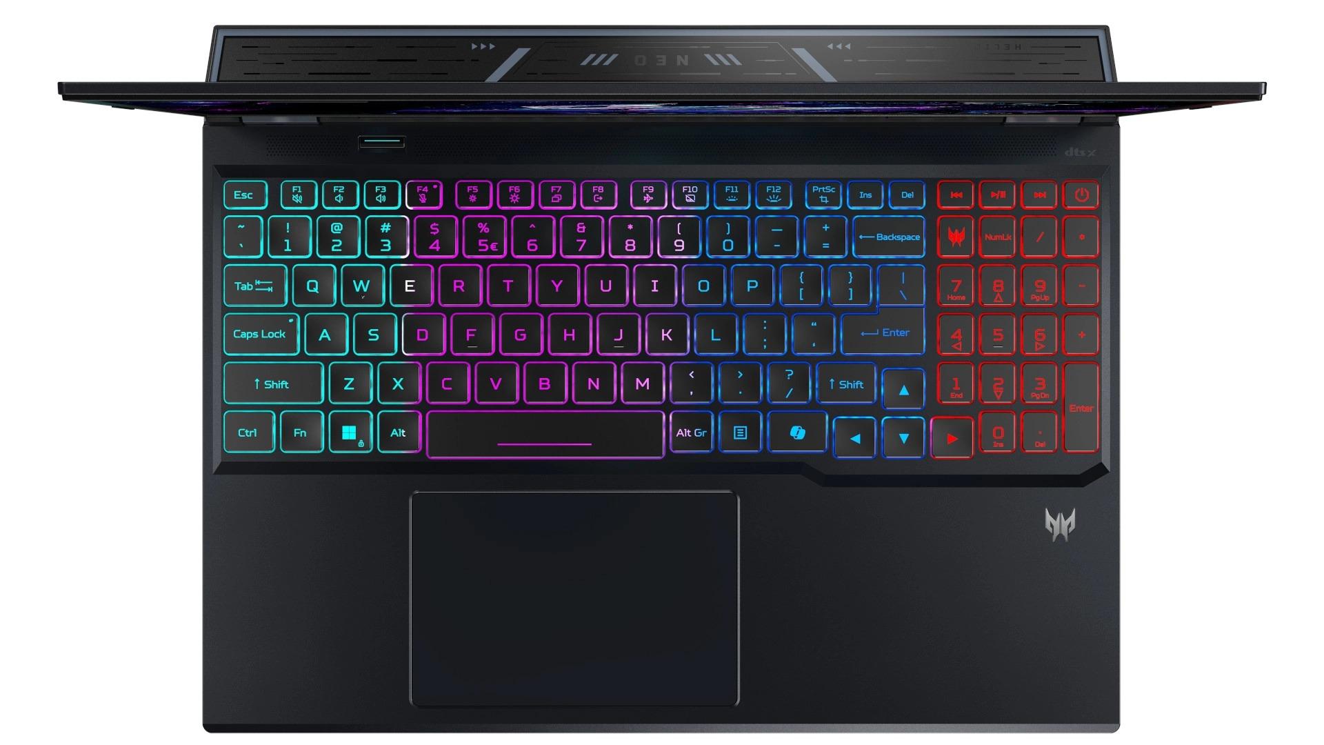 کیبورد لپ‌تاپ ایسر هلیوس Predator Neo 16