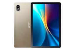 نمای کلی تبلت Iconia V11 ایسر / Acer Iconia V11 با نمایشگر روشن و نمایش دوربین و لوگوی پنل پشت