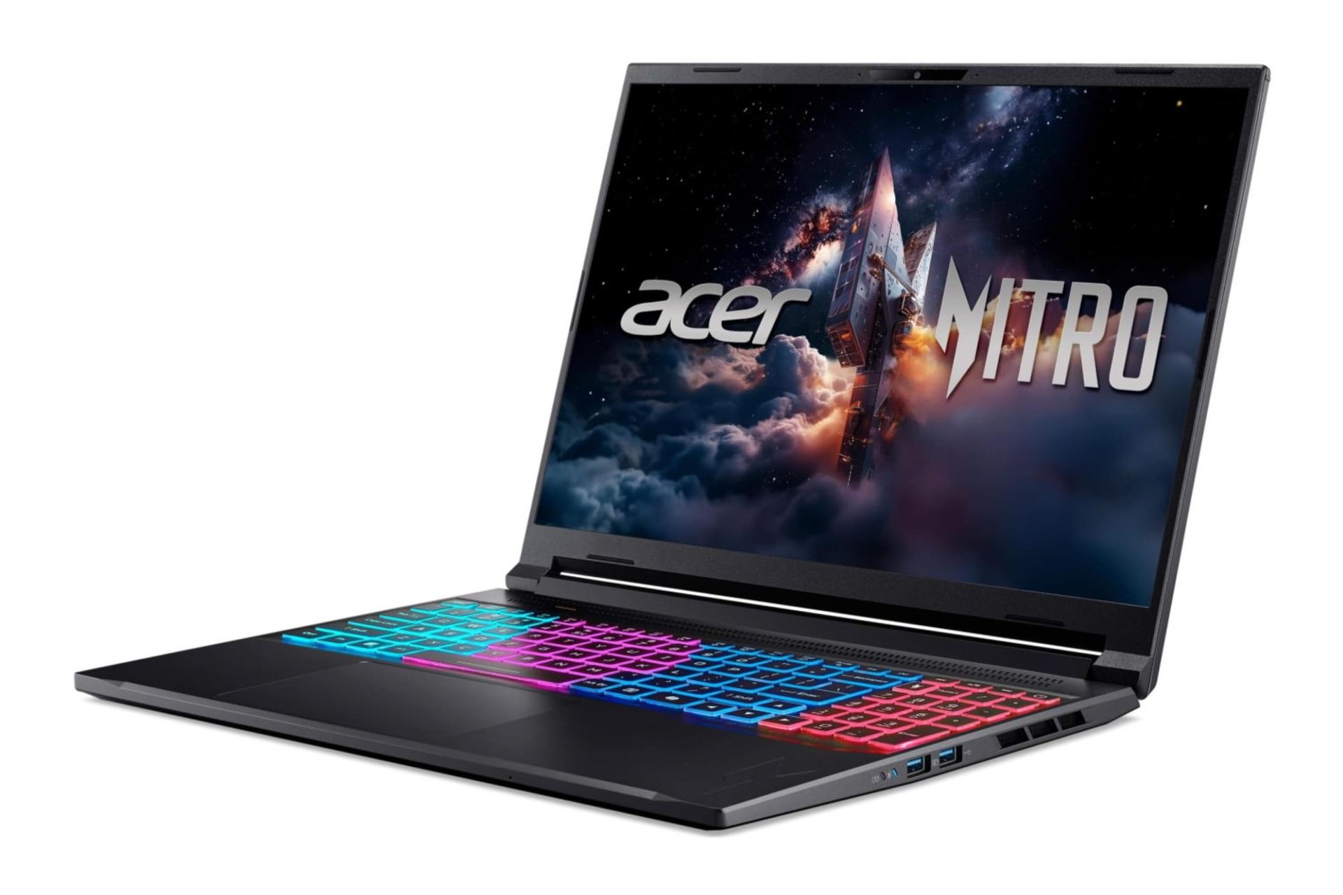 لپ تاپ ایسر Acer Nitro V 16S ANV16S-71 نمای جلو و راست