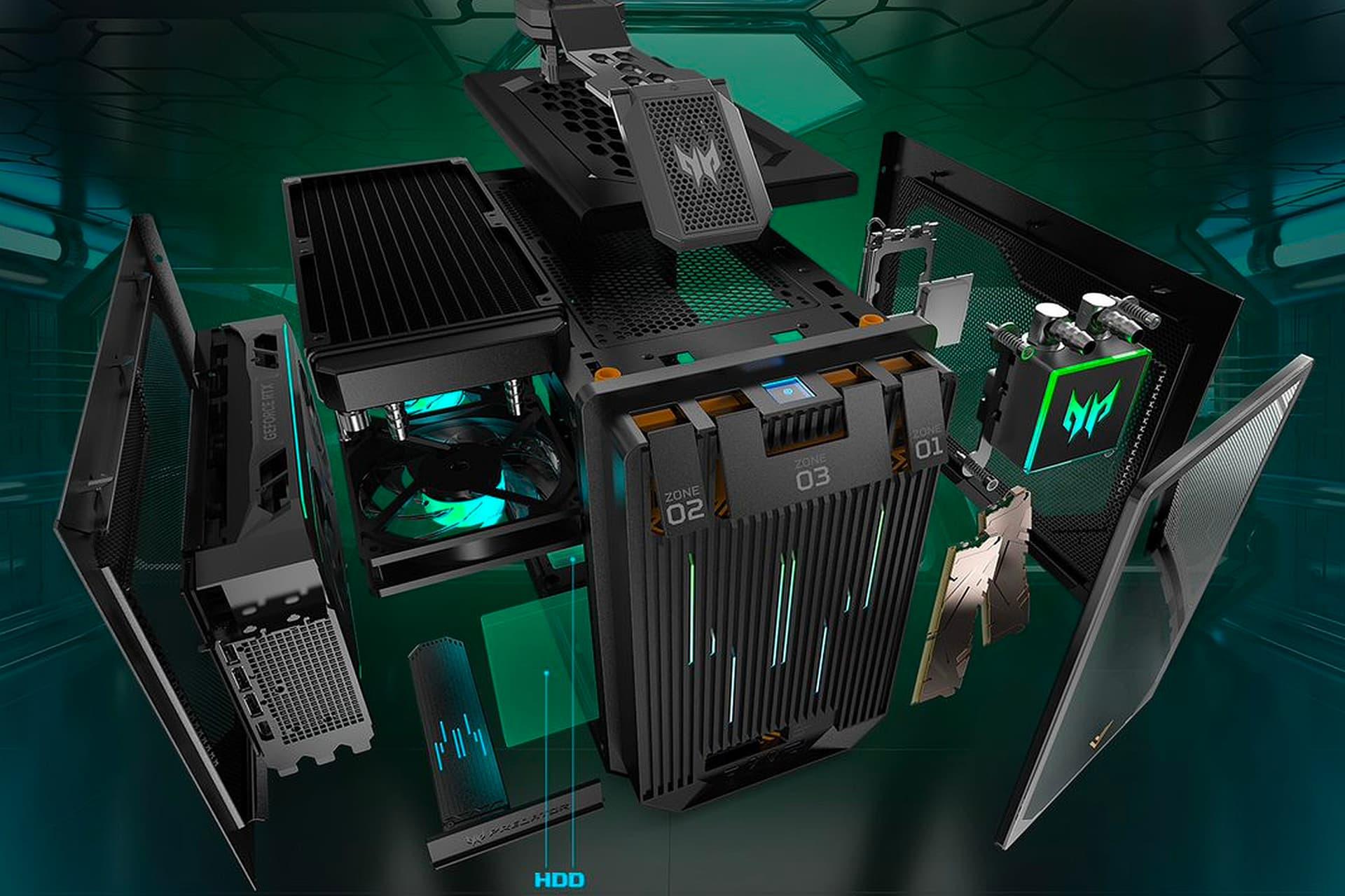 قطعات داخلی کامپیوتر گیمینگ Acer Predator Orion X