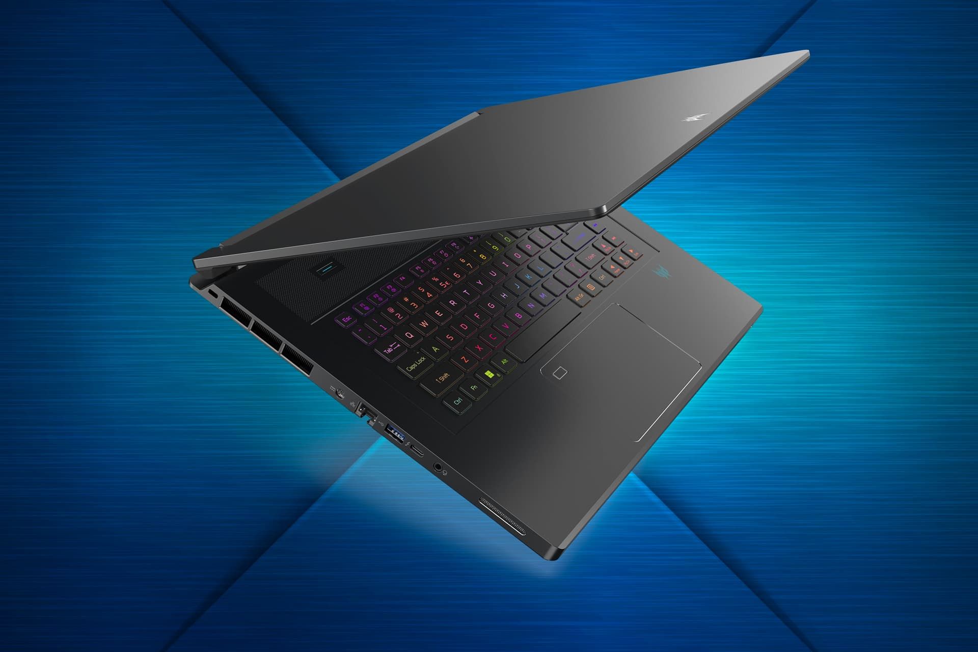 حالت نیمه باز لپ تاپ Predator Triton 17 X