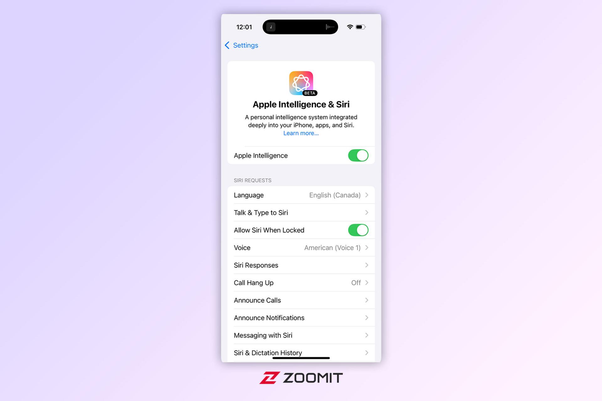 فعال کردن Apple Intelligence برای ساخت Genmoji در آیفون