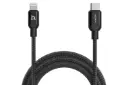کابل شارژ USB آدام المنتس Type-C به Lightning مدل PeAk II C120B با طول 1.2 متر رنگ مشکی