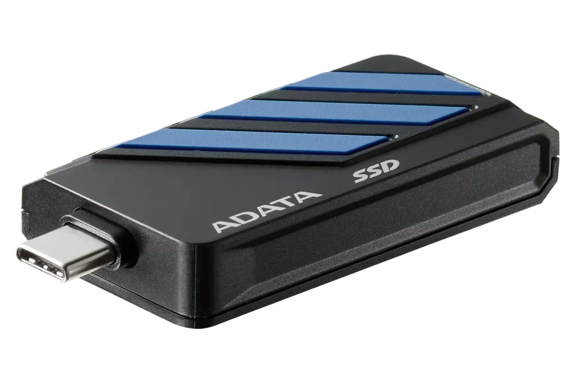 اس اس دی ای دیتا ADATA SC735 USB 3.2 Gen 2 آبی از نمای کناری