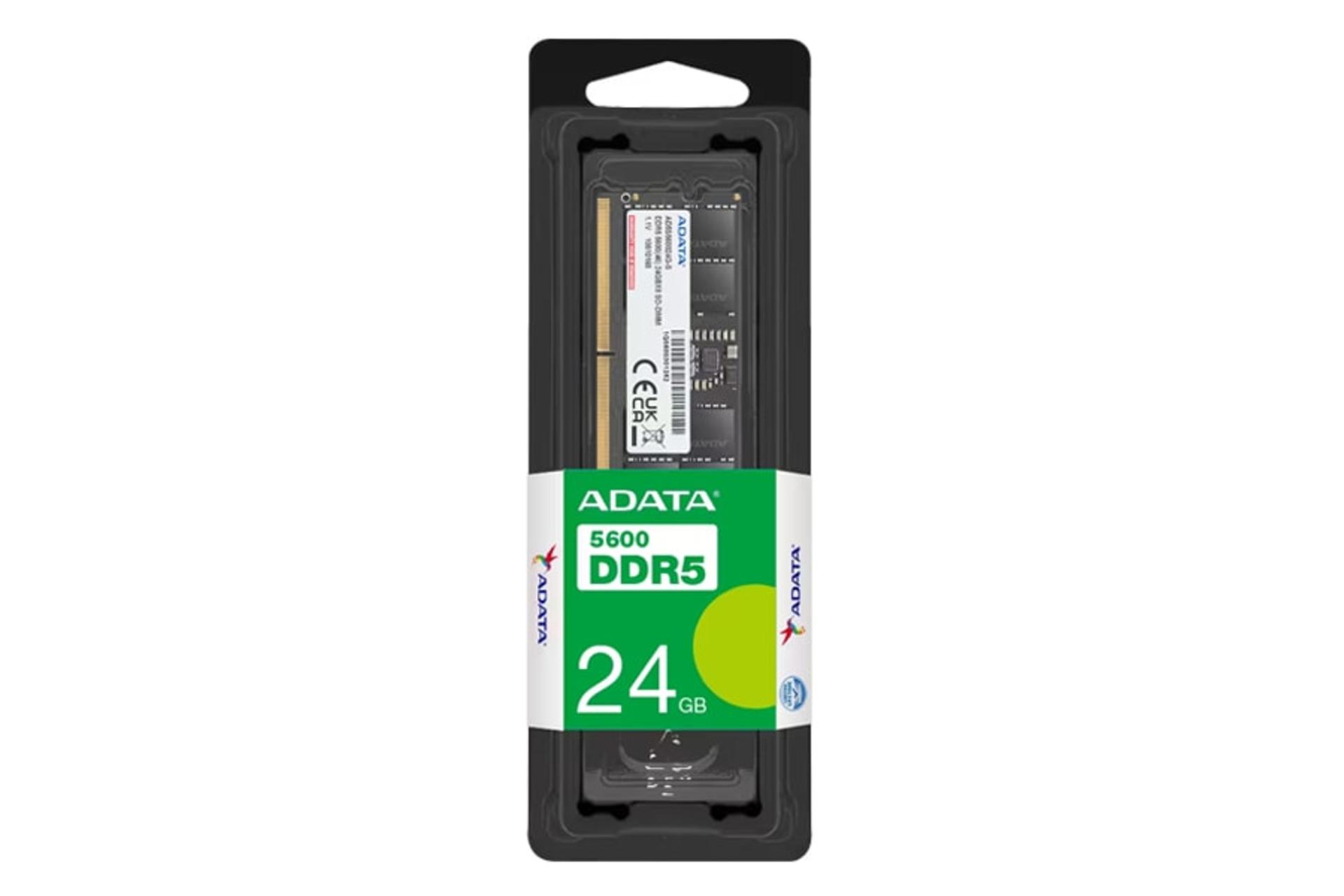 جعبه رم ای دیتا ADATA SO-DIMM 24GB DDR5-5600 CL46