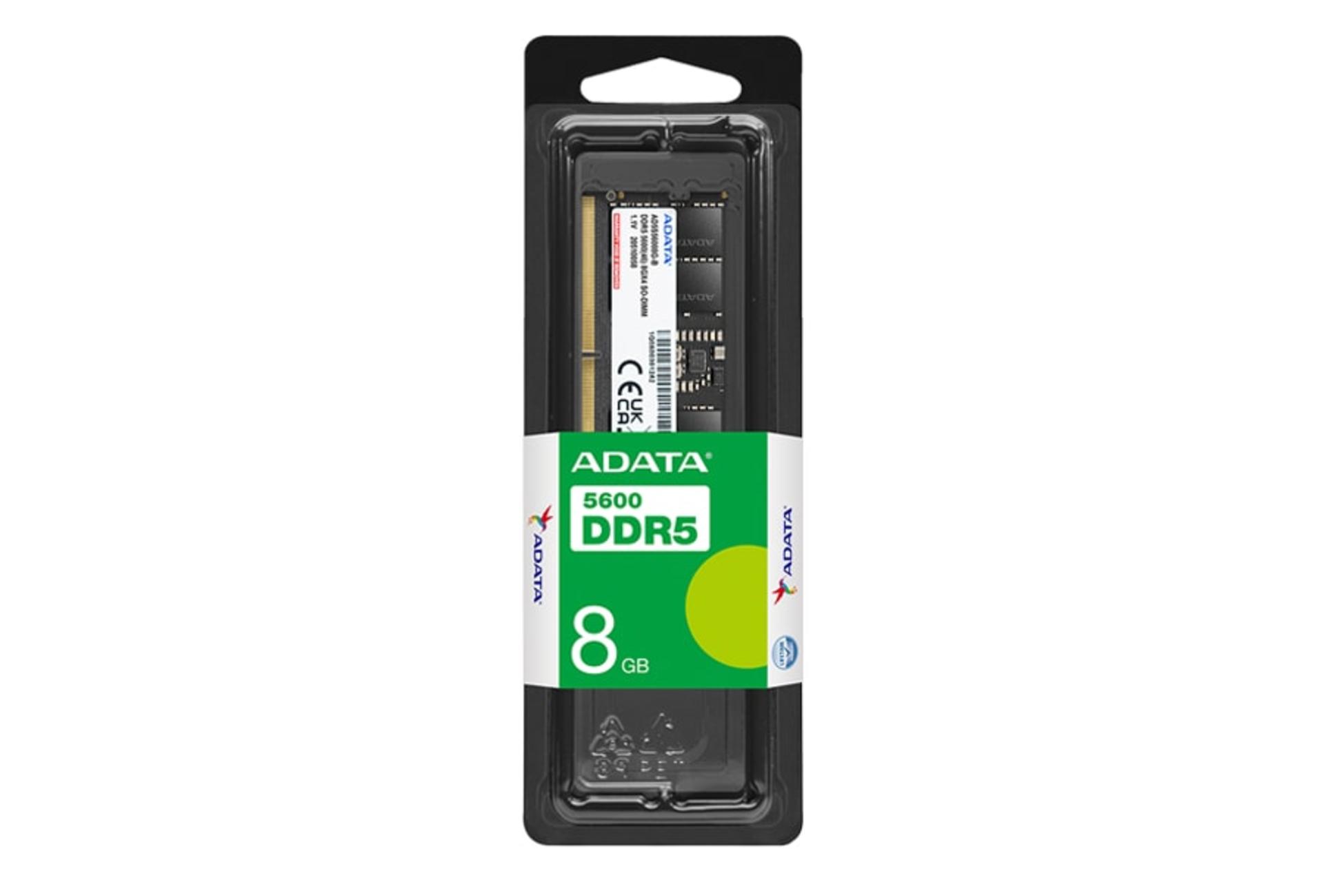 جعبه رم ای دیتا ADATA SO-DIMM 8GB DDR5-5600 CL46