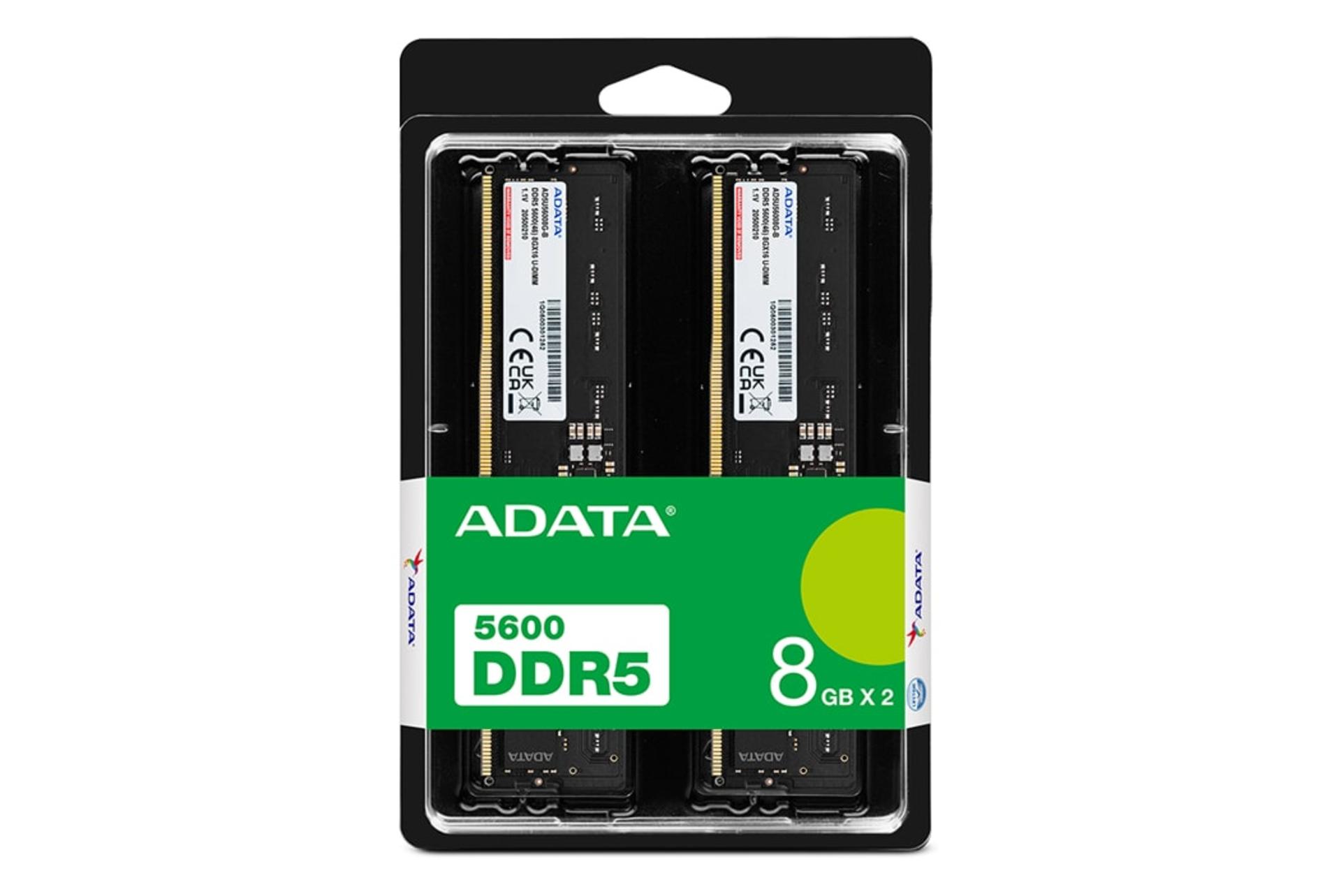 جعبه رم ای دیتا ADATA U-DIMM 16GB (2x8) DDR5-5600 CL46