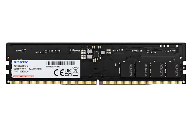 ای دیتا U-DIMM ظرفیت 8 گیگابایت از نوع DDR5-5600