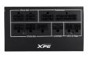 نمای اتصالات پنل پشت پاور کامپیوتر ای دیتا XPG CORE REACTOR II با توان 850 وات