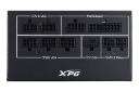 نمای پنل پشت پاور کامپیوتر ای دیتا XPG CORE REACTOR II VE با توان 850 وات با نمایش اتصالات