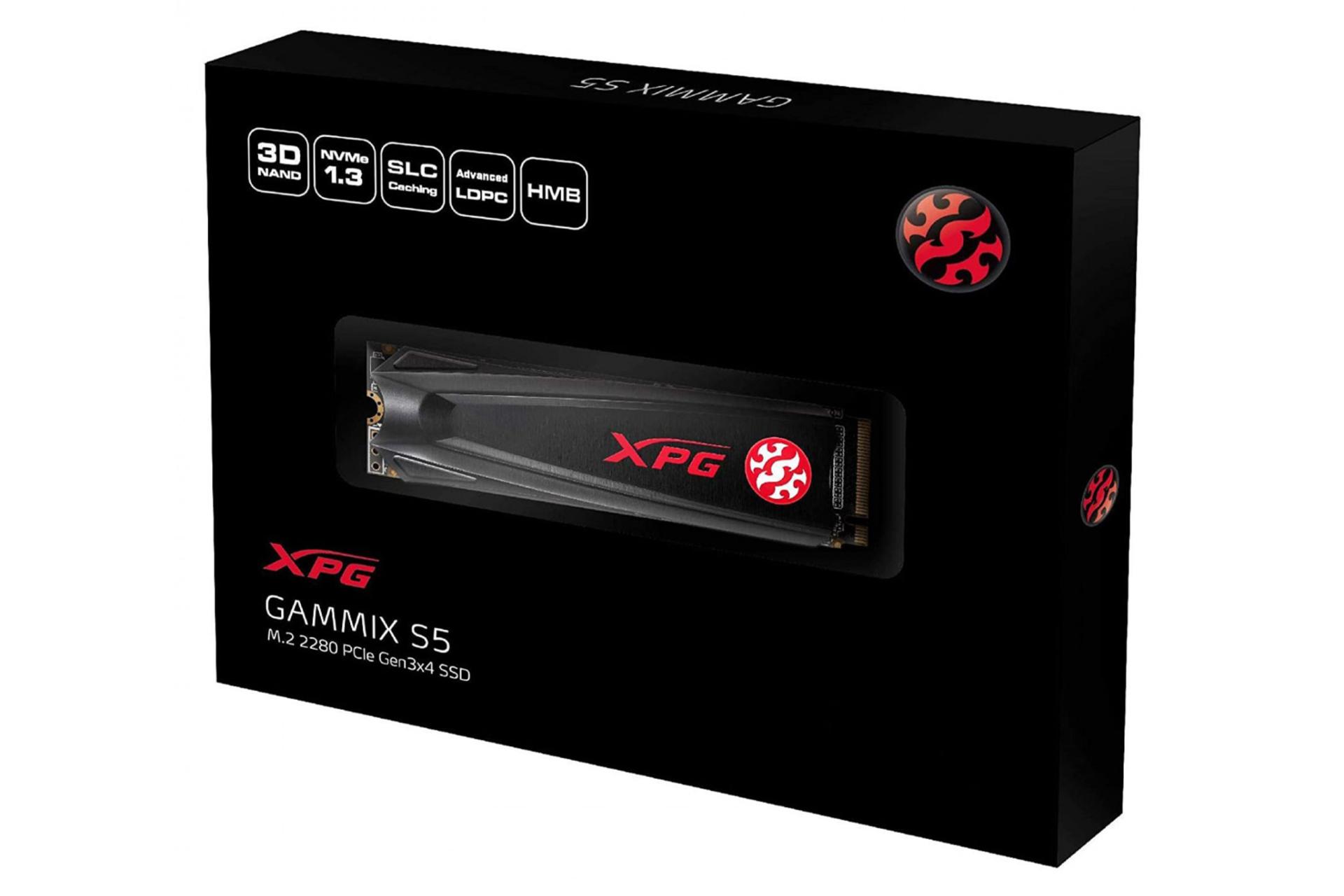 جعبه اس اس دی ای دیتا XPG GAMMIX S5 NVMe M.2 
