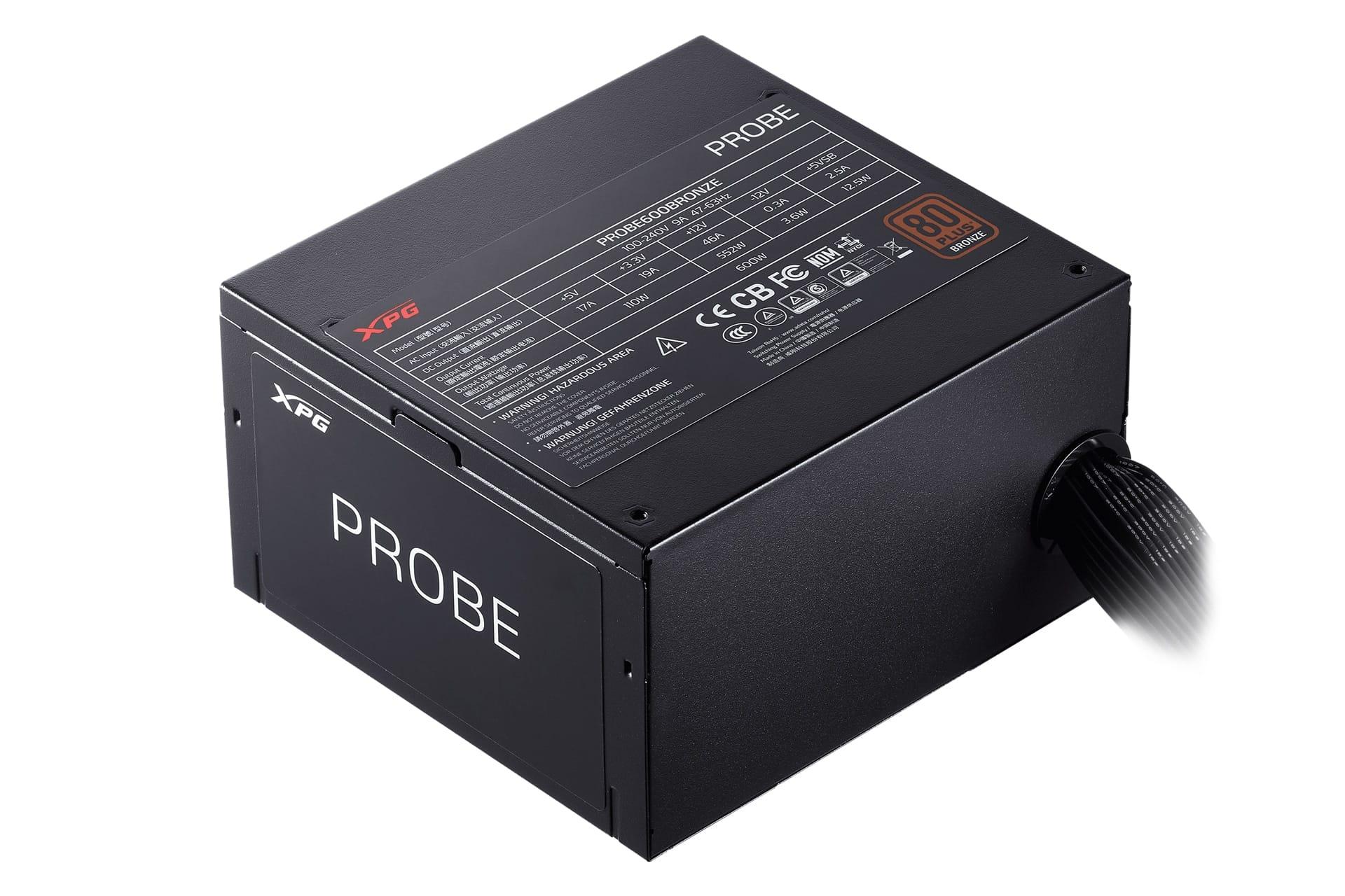 پشت پاور کامپیوتر ای دیتا ADATA XPG PROBE Bronze 600W