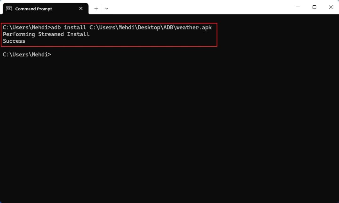 نصب فایل APK روی گوشی اندروید از طریق ADB