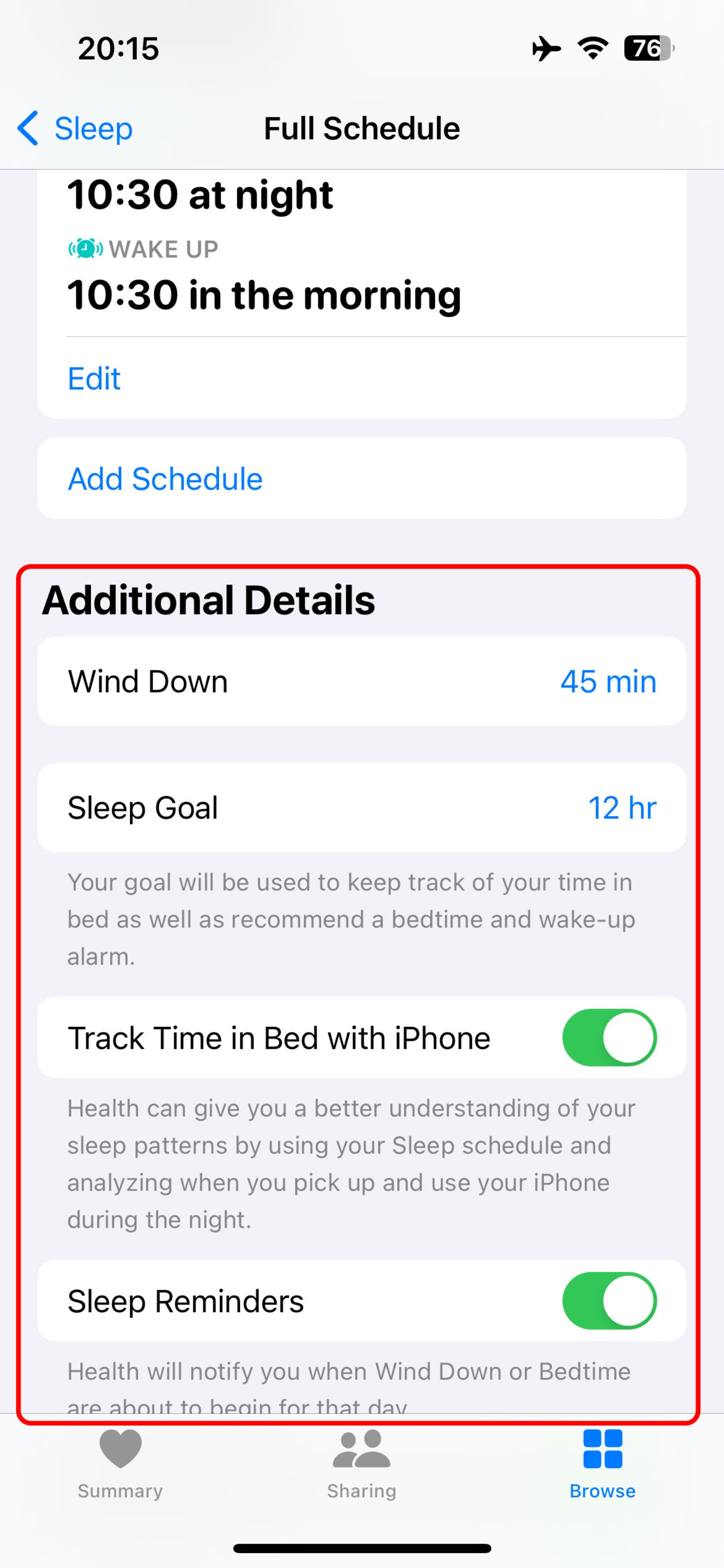 بخش Additional Details