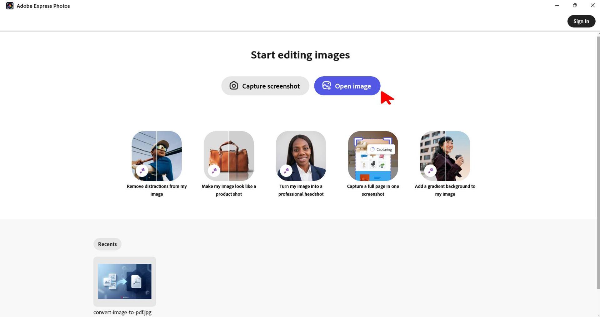 صفحه اصلی Adobe Acrobat Reader