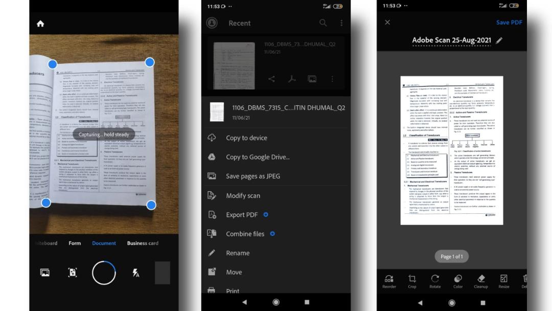 اپلیکیشن Adobe Scan