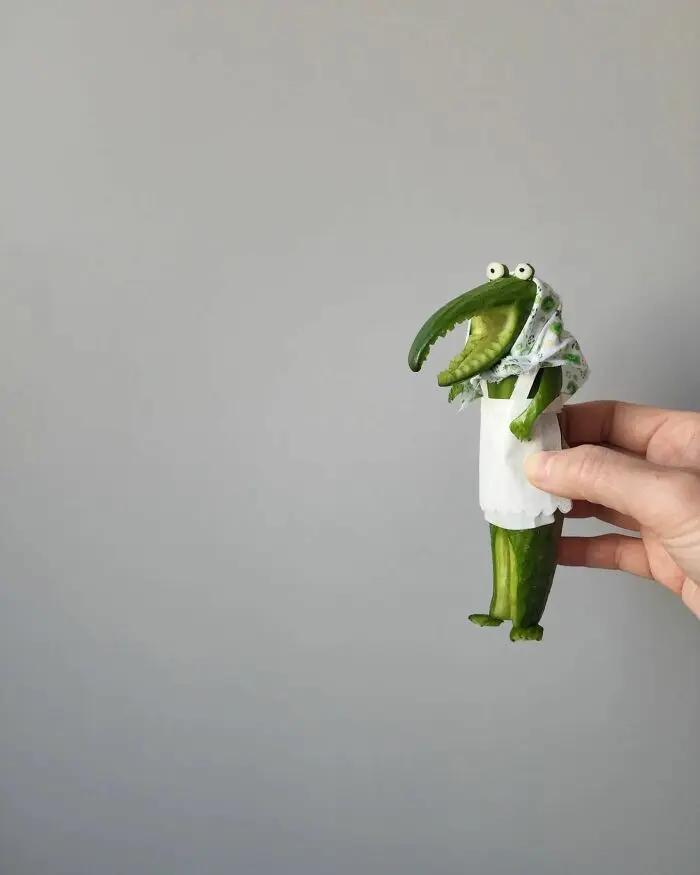 خیار به شکل تمساح