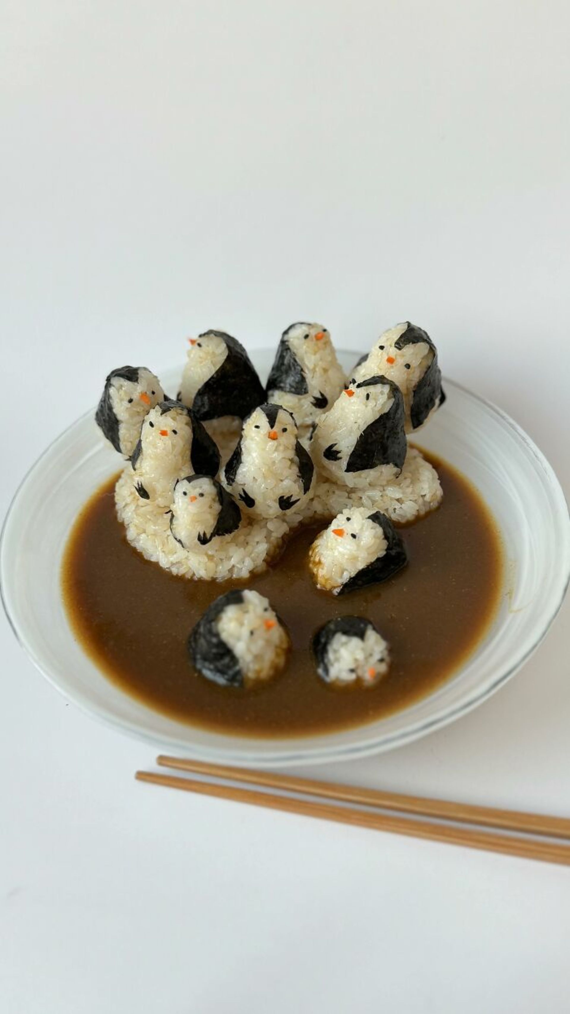 پنگوئن برنجی در سوپ