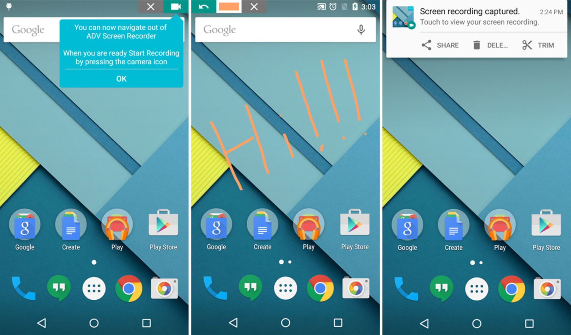 مراحل ضبط صفحه‌نمایش در ADV Screen Recorder