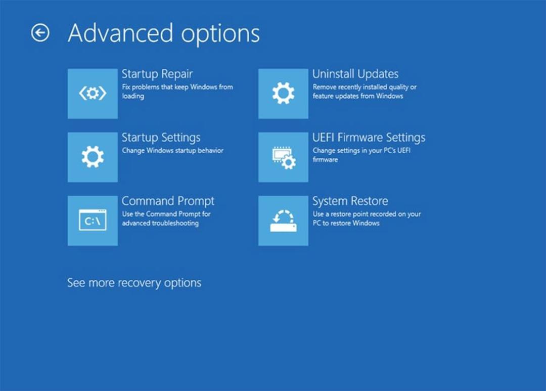 پنجره‌ی Advanced Option