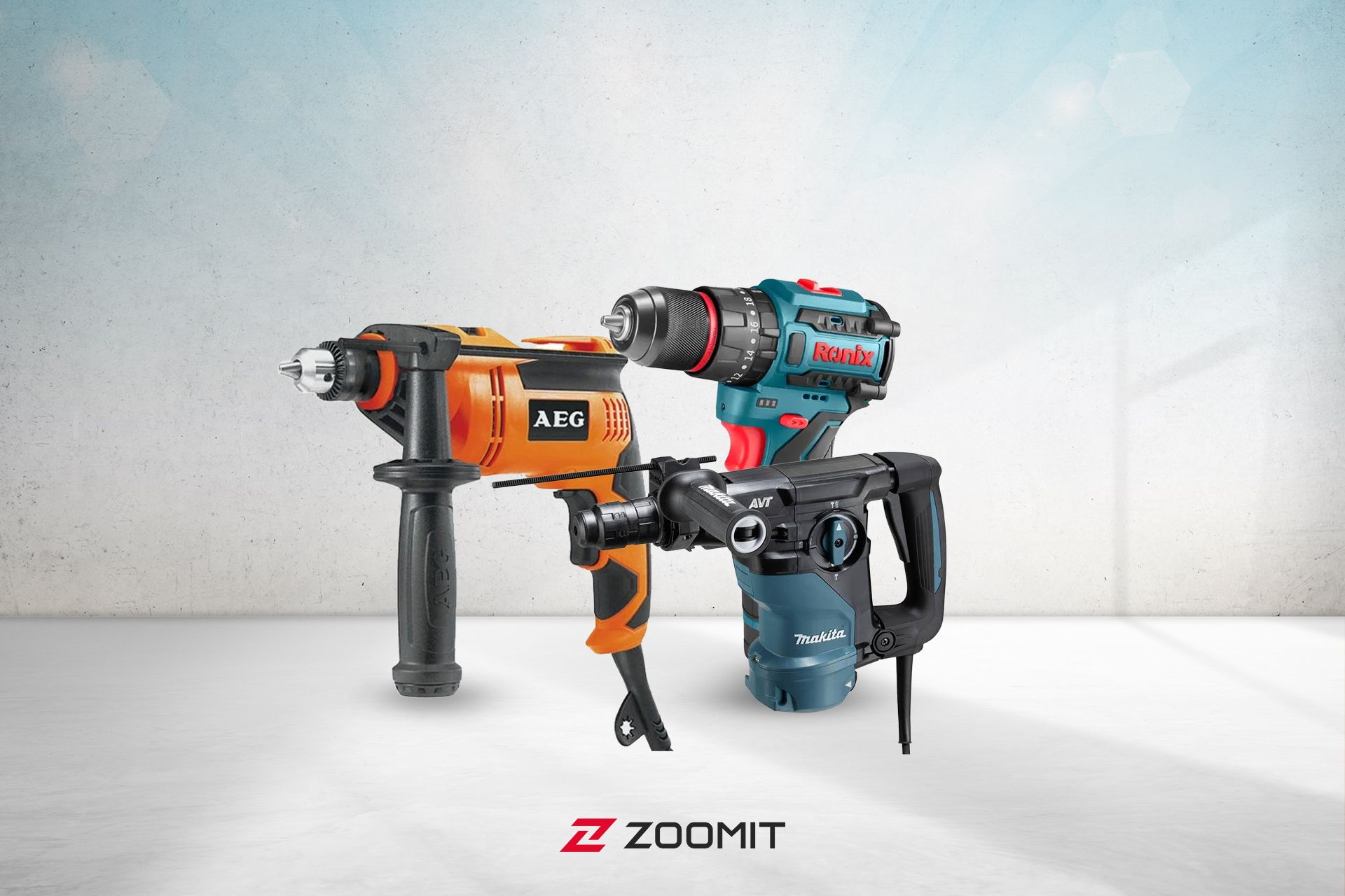 انواع دریل شارژی در زوبین