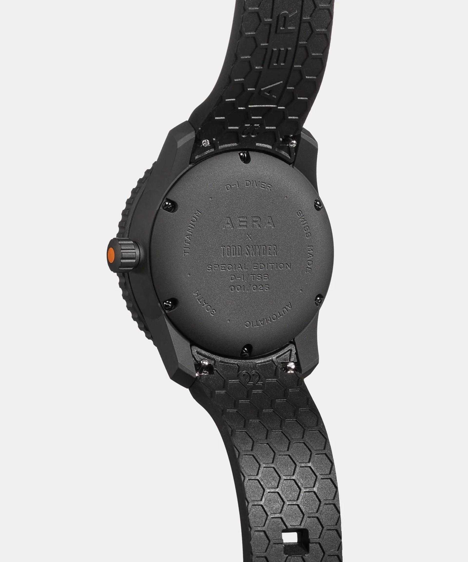 نمای پشت ساعت هوشمند Aera X D1 Diver رنگ مشکی