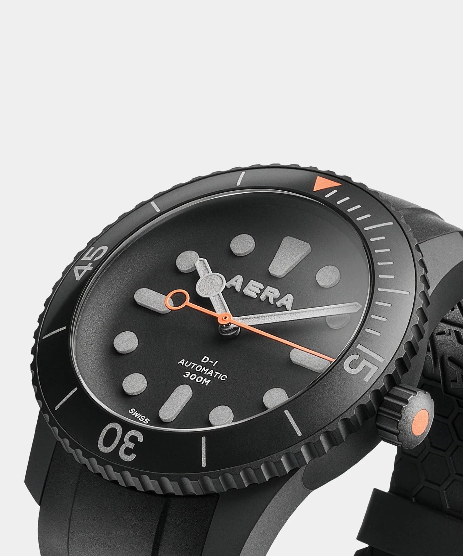 نمای جلو ساعت هوشمند Aera X D1 Diver رنگ مشکی