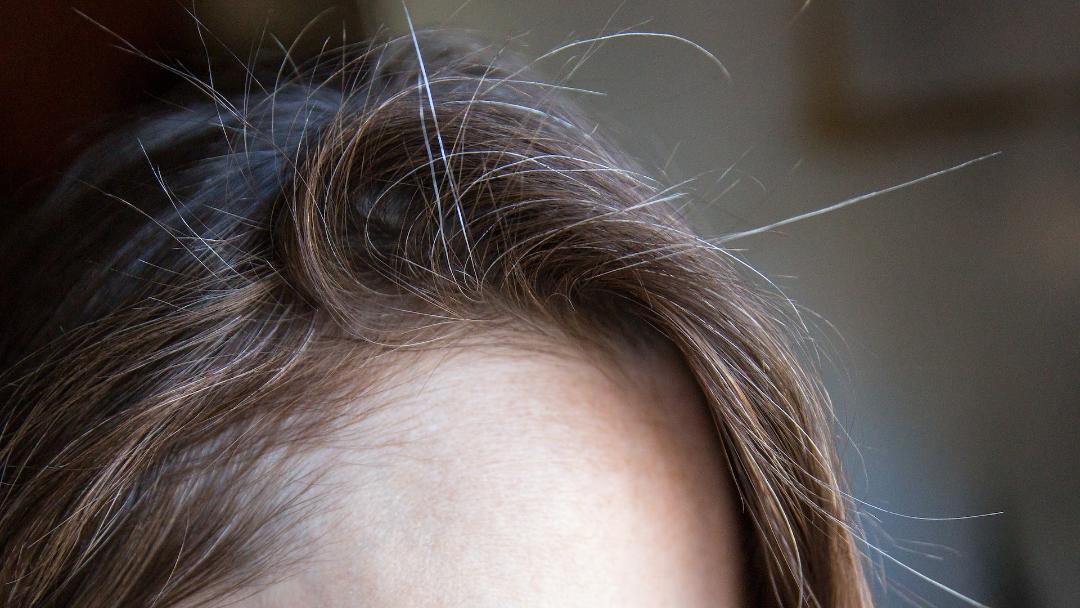 موهای تیره با تارهای خاکستری