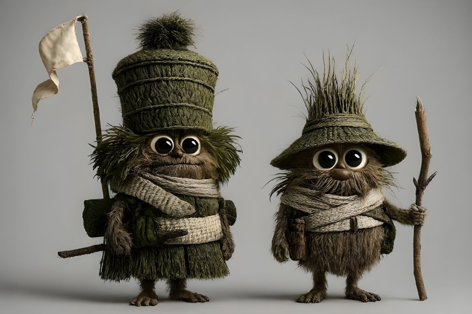 دو شخصیت انیمیشنی ساخته شده با هوش مصنوعی