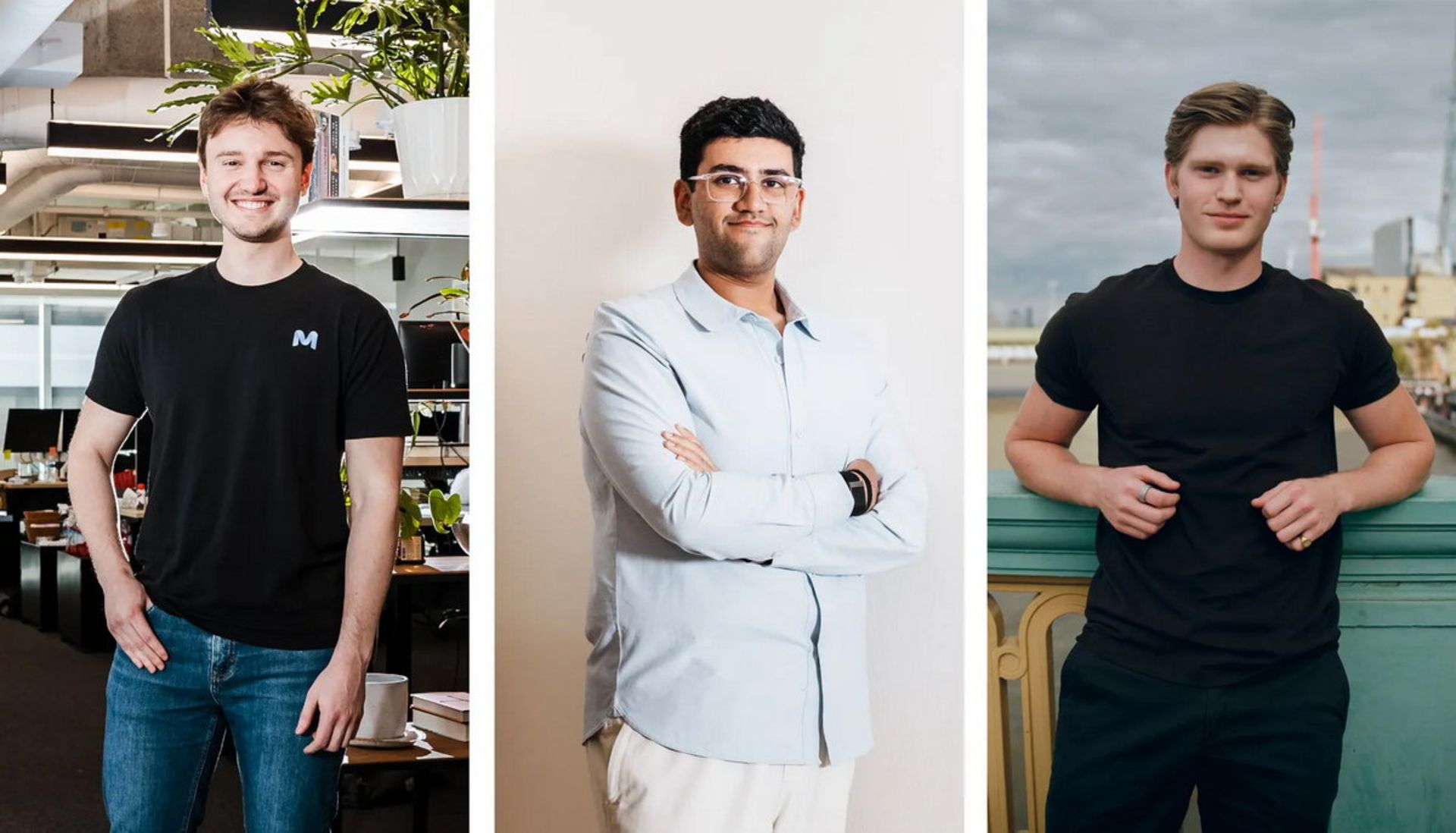 برندان فودی، آدارش هیرماث و سوریا میدها: هم‌بنیان‌گذاران Mercor 