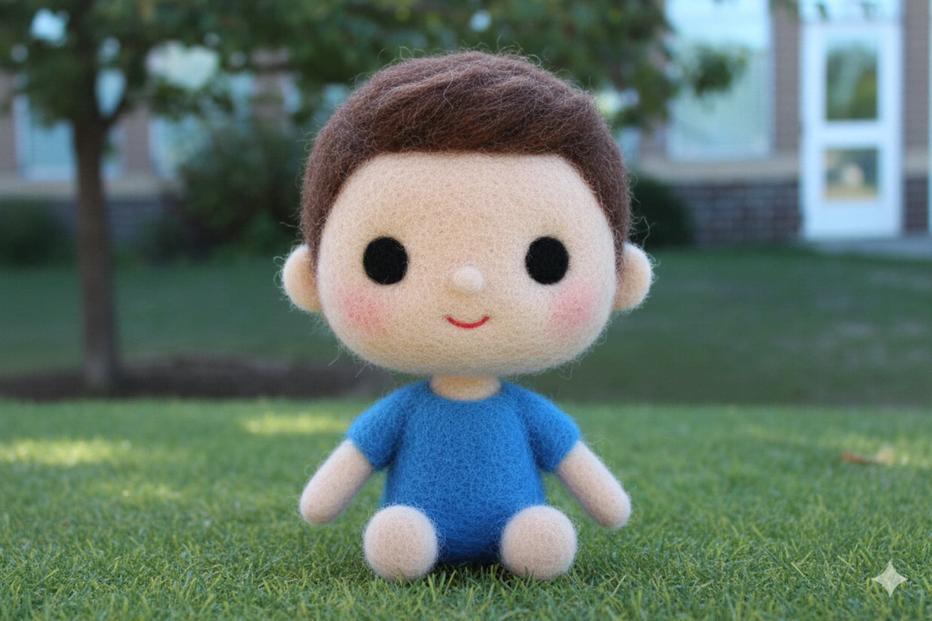 یک عروس نمدی از یک پسر