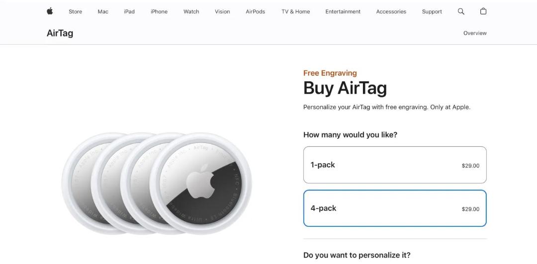 اشتباه قیمت گذاری ایرتگ در سایت اپل
