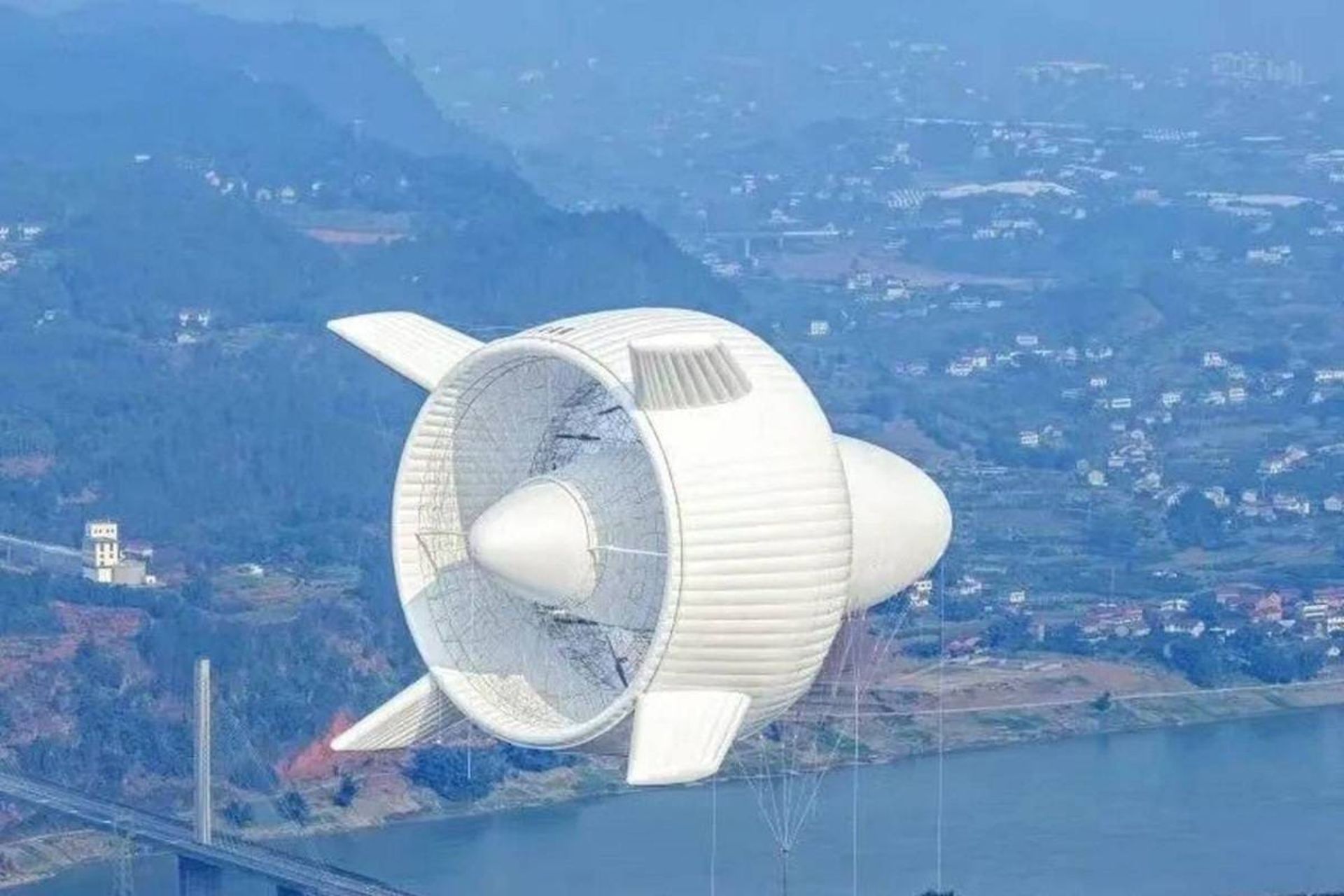 توربین بادی شناور در هوا چین