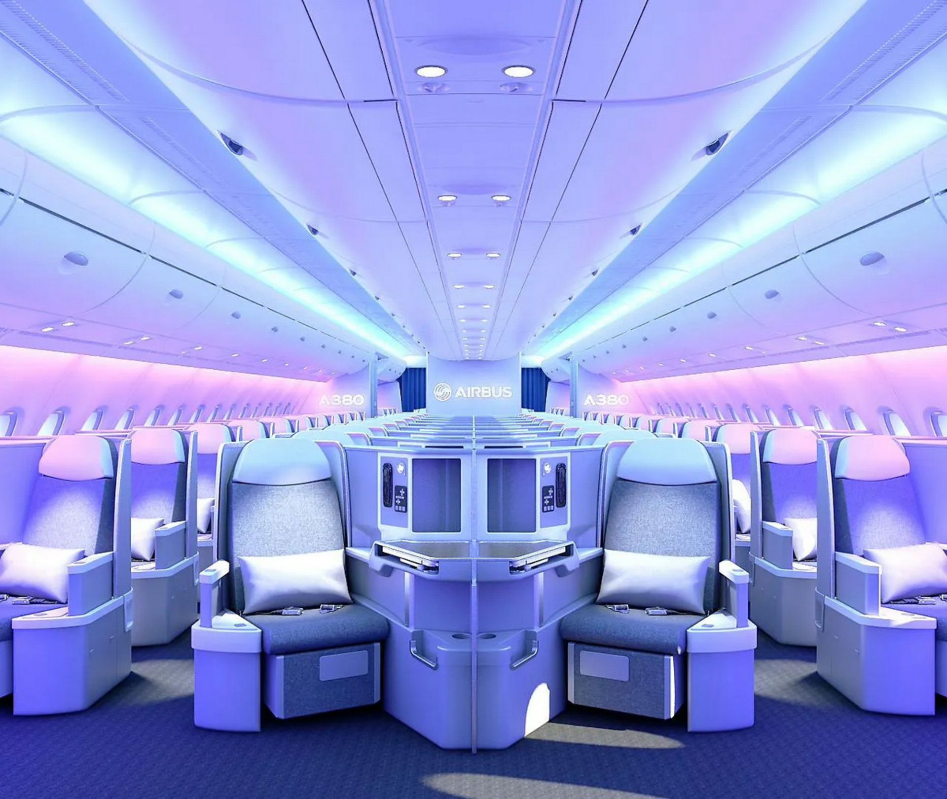 نمای داخلی هواپیمای ایرباس ۳۸۰ Airbus A380