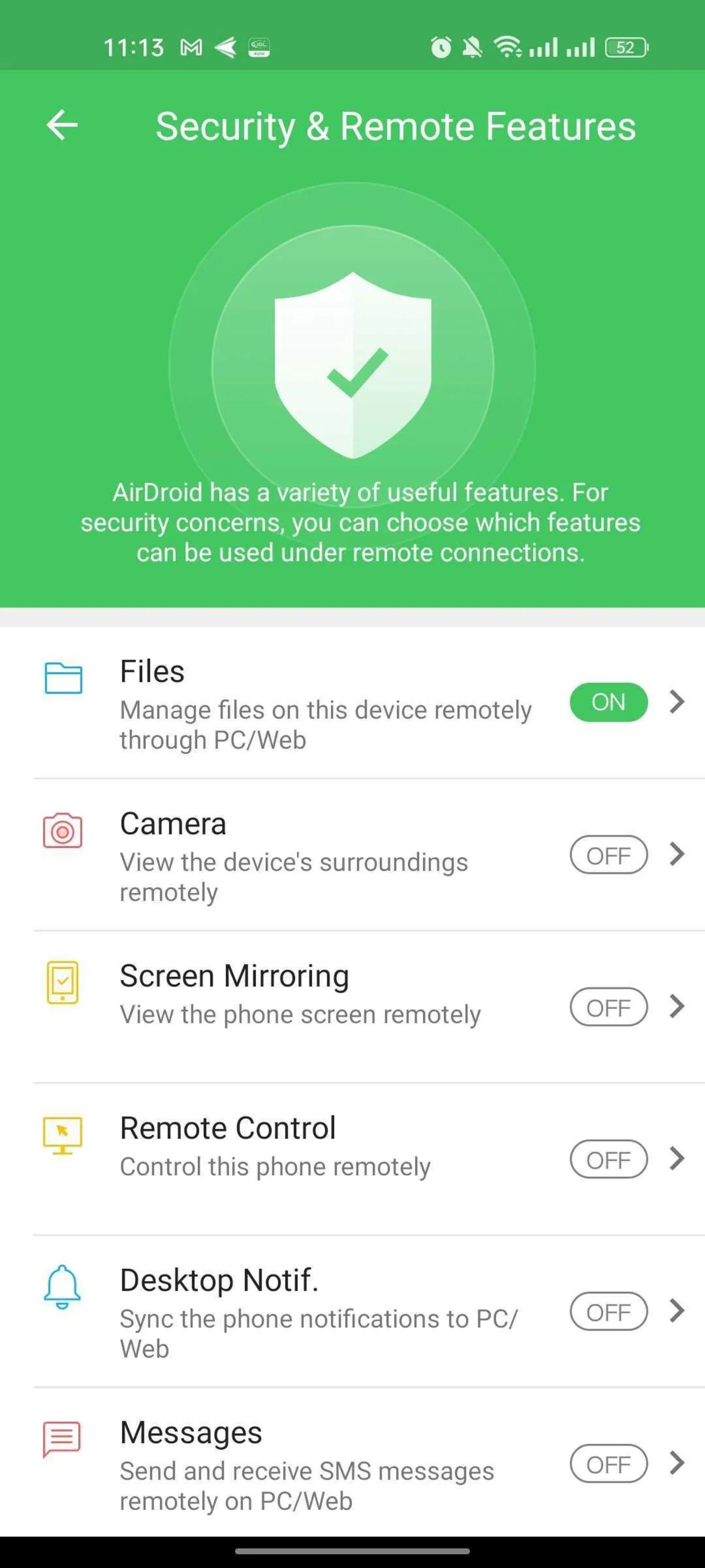 برنامه AirDroid