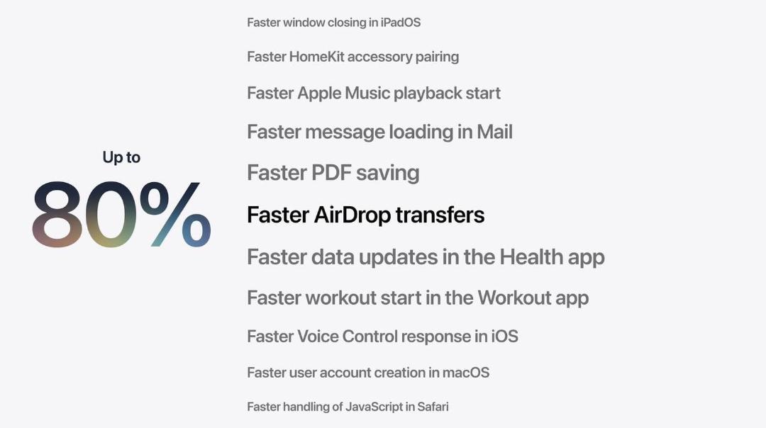 افزایش سرعت انتقال ایردراپ در iOS 27