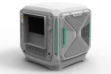 کولر آبی سلولزی ایرومکس AIROMAX AM80 AM60 نمای خروجی هوا