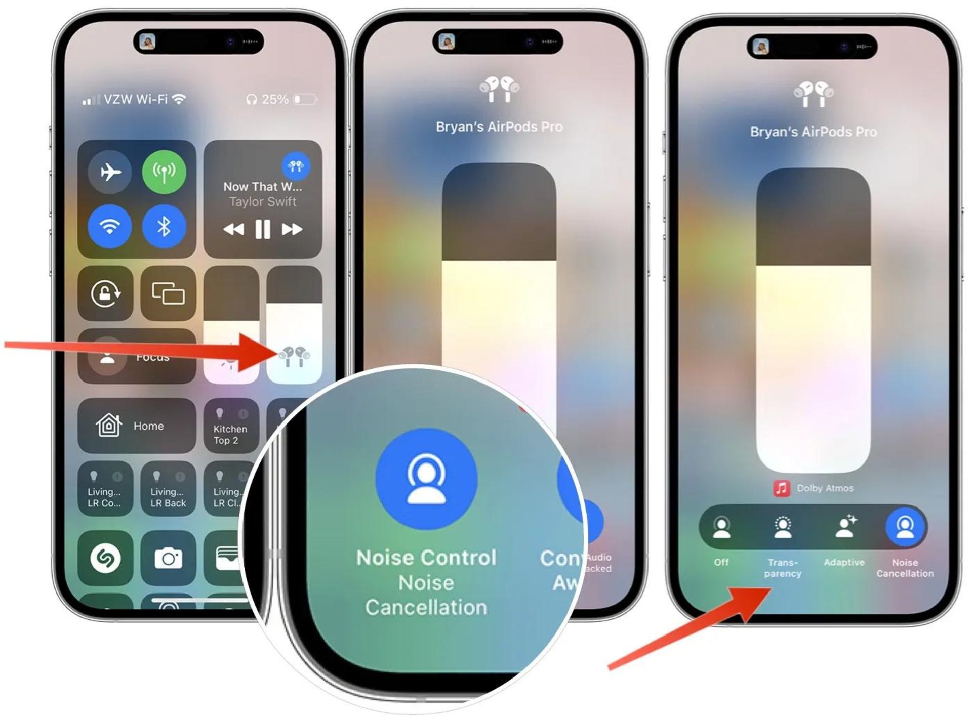 فعال کردن حذف نویز Apple Airpod از طریق آیفون