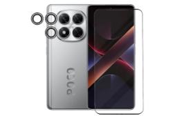 محافظ صفحه نمایش گوشی آکوآرا مدل BKNGNGLS مناسب شیائومی Poco X7 به همراه محافظ لنز دوربین