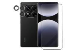 محافظ صفحه نمایش گوشی آکوآرا مدل BKNGNGLS مناسب شیائومی Redmi Note 14 Pro 5G به همراه محافظ لنز دوربین
