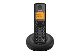 نمای رو به روی تلفن آلکاتل E265 Voice با نمایش پایه و گوشی