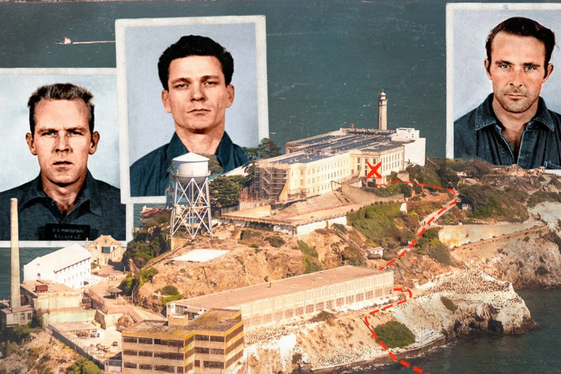 تصویر زندانیانی که از زندان آلکاتراز فرار کردند 