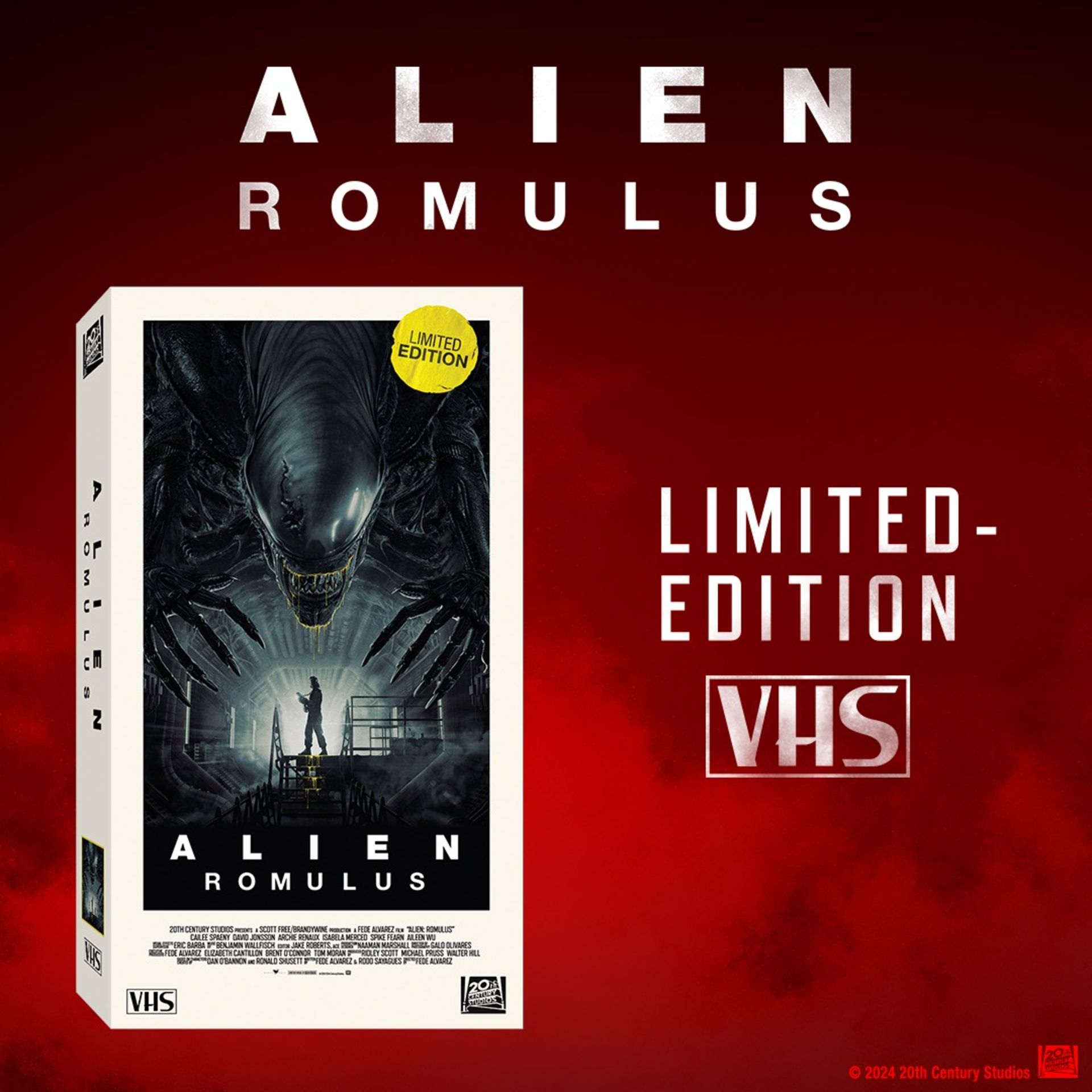 پوستر فیلم Alien: Romulus در نوار ویدیویی VHS