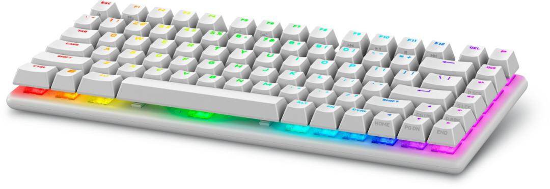 کیبورد Pro Wireless الین ور رنگ سفید با RGB روشن