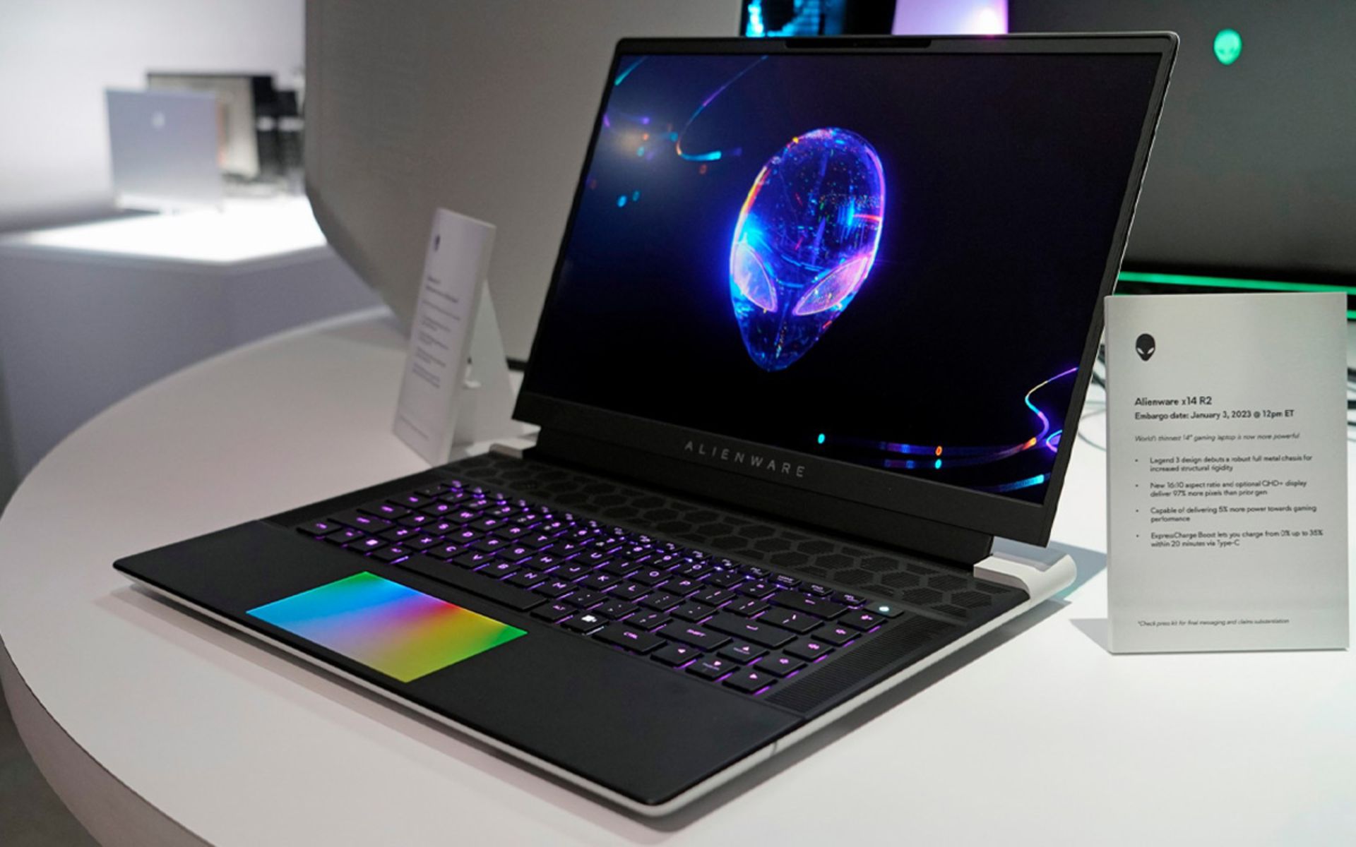 لپ‌تاپ alienware-x14-r2 در CES 2023