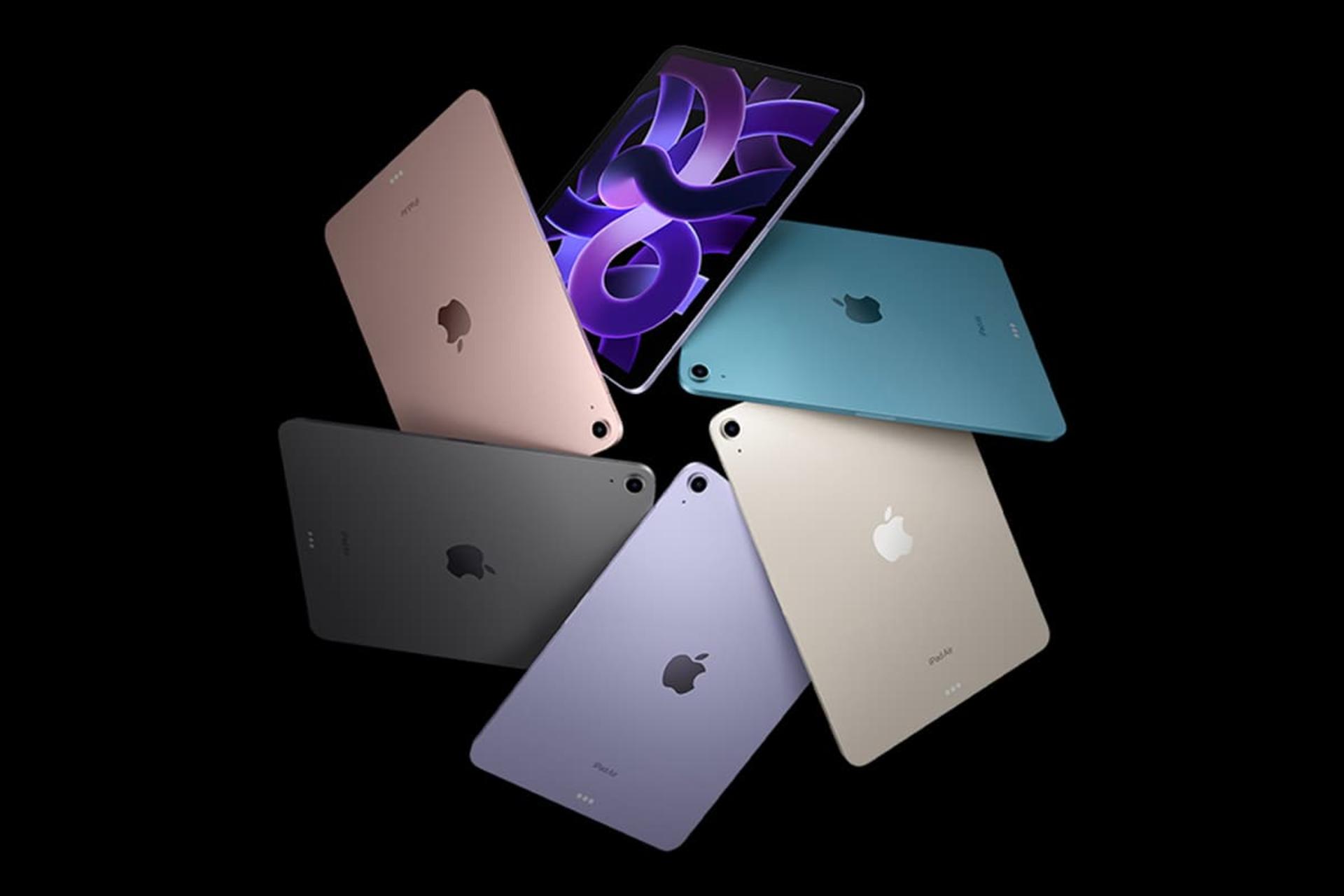 رنگ بندی تبلت آیپد ایر نسل پنجم iPad Air 5 نمای پشت