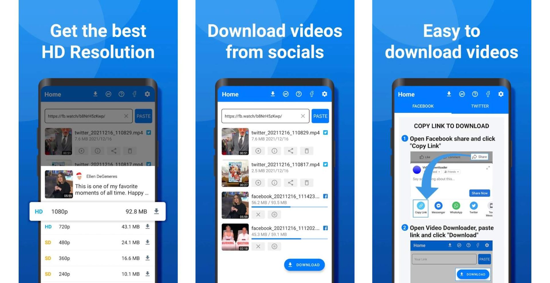 برنامه All Social Downloader